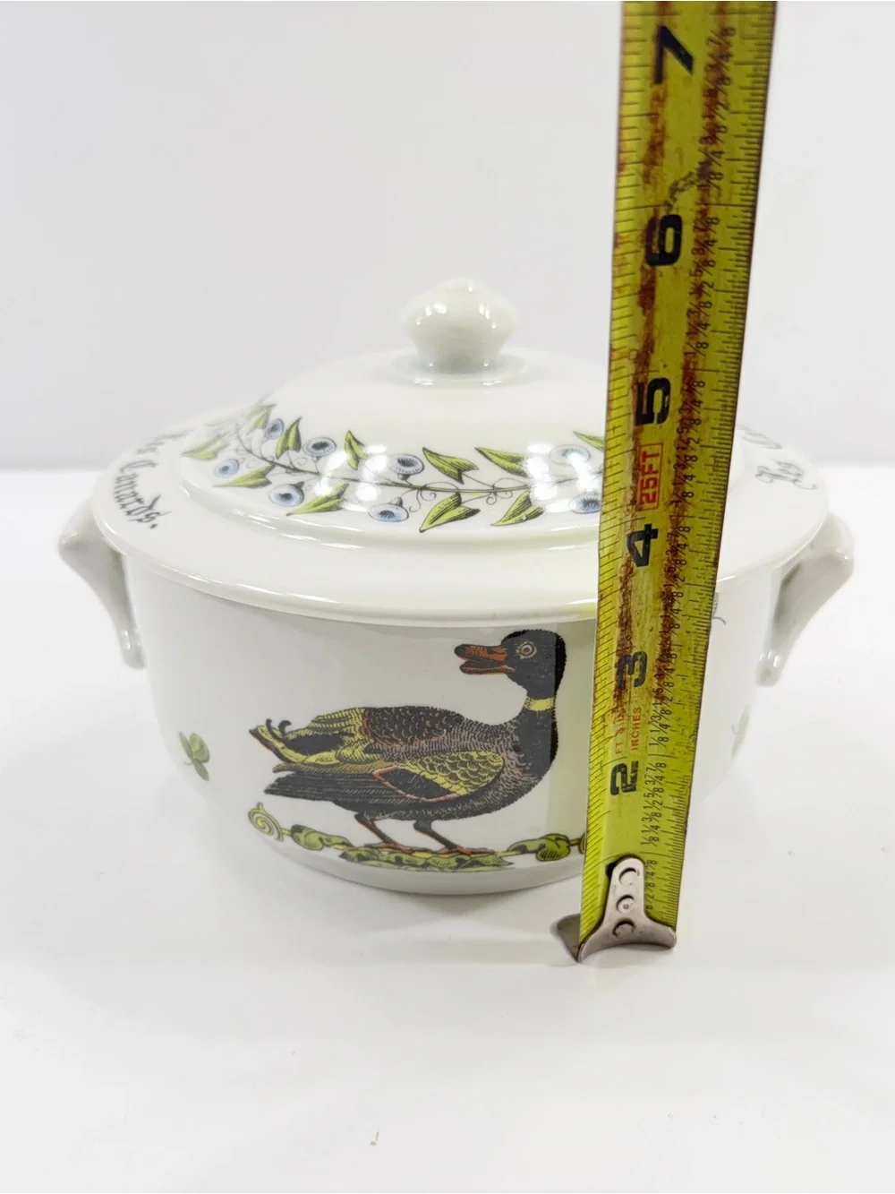 2 Qt Round Covered Casserole Chamord PORCELAINE‎ D' AUTEUIL France Discontinued
